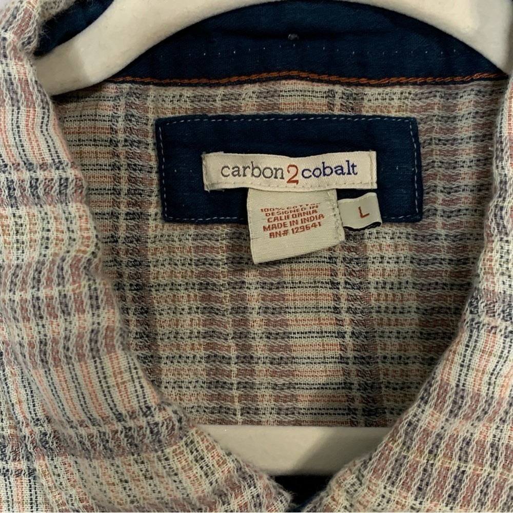 Carbon2cobalt Men’s Transmitter Dobby Button Down… - image 3